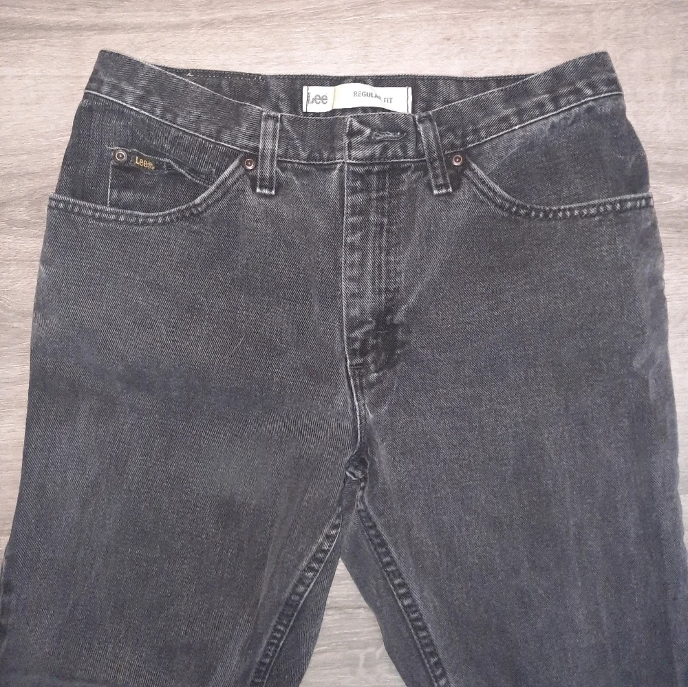 Lee Straight Leg Black Jeans